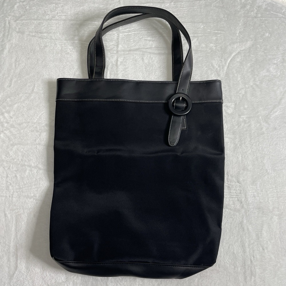 Givenchy Parfums Large Black Tote Bag with Shoulder Strap PVC Blocking - Picture 5 of 8